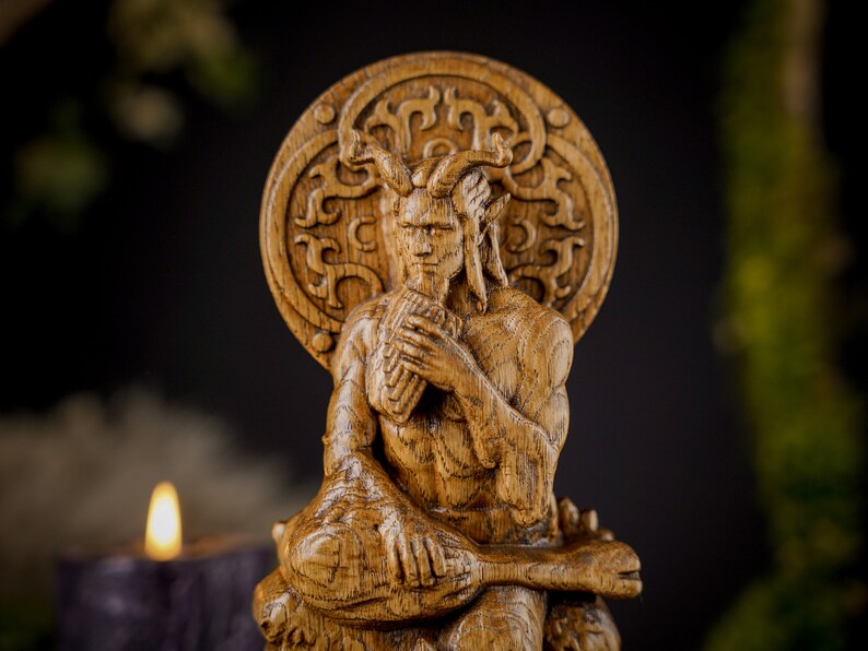 Pan god statue