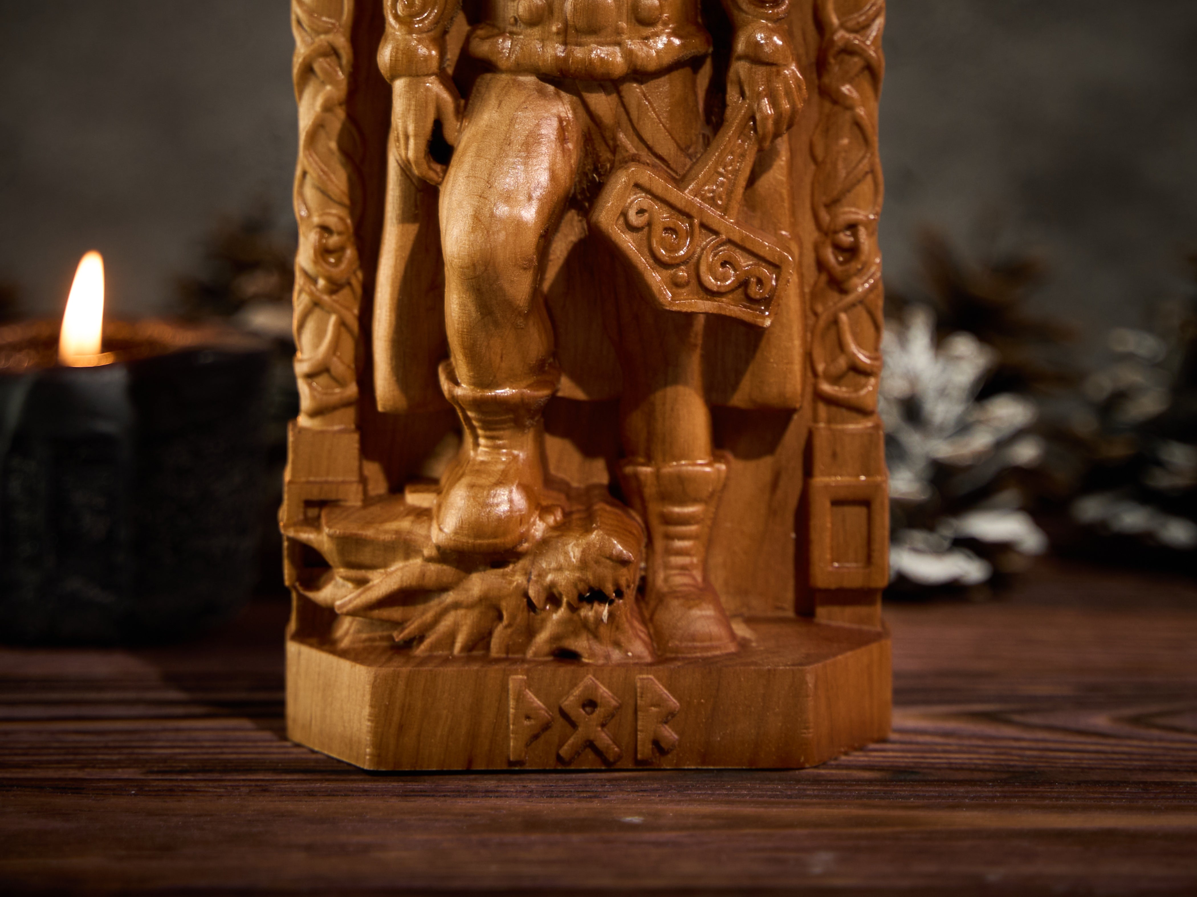 Thor god statue