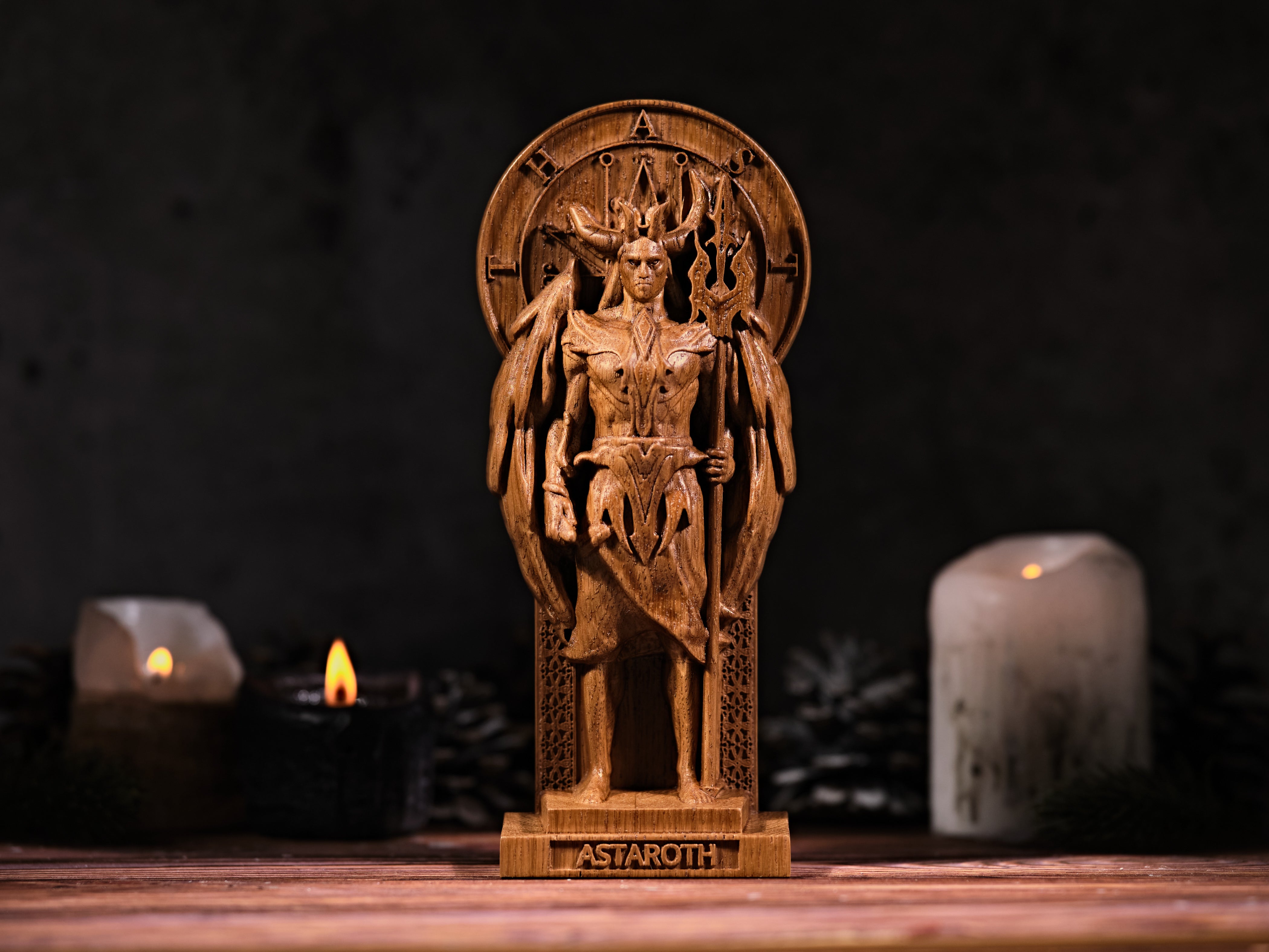 Oak Astaroth Goetia statue