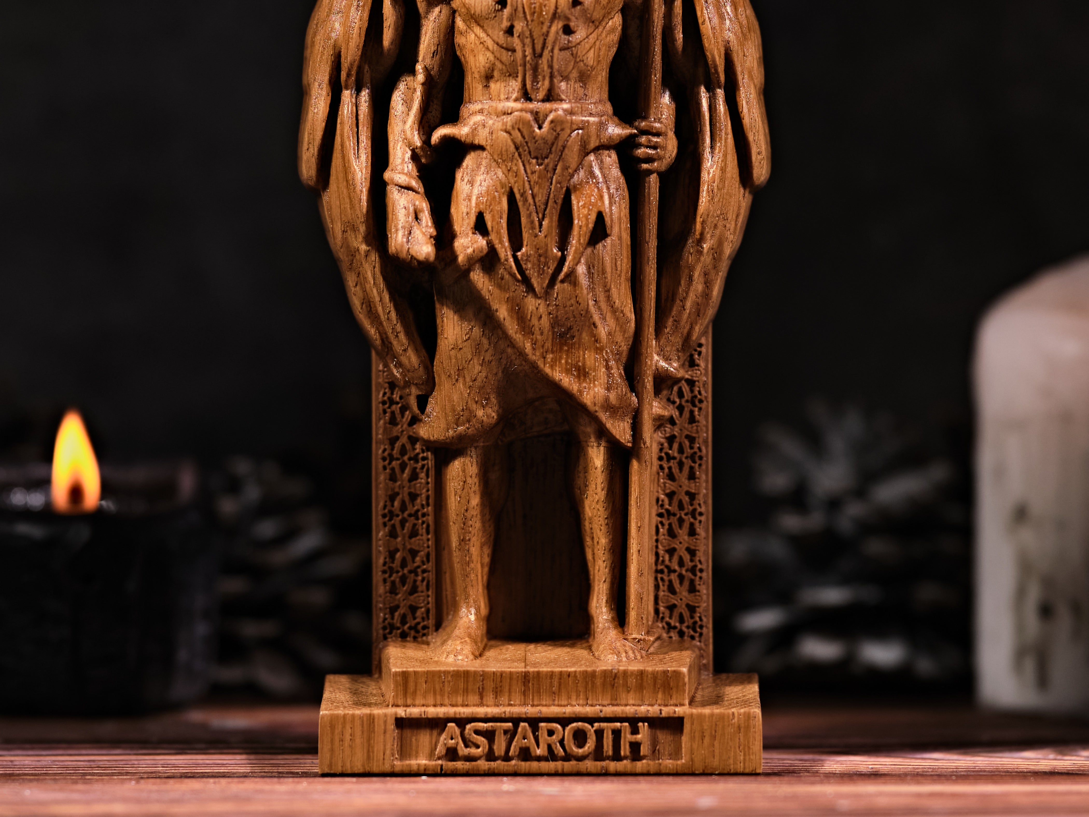 Oak Astaroth Goetia statue