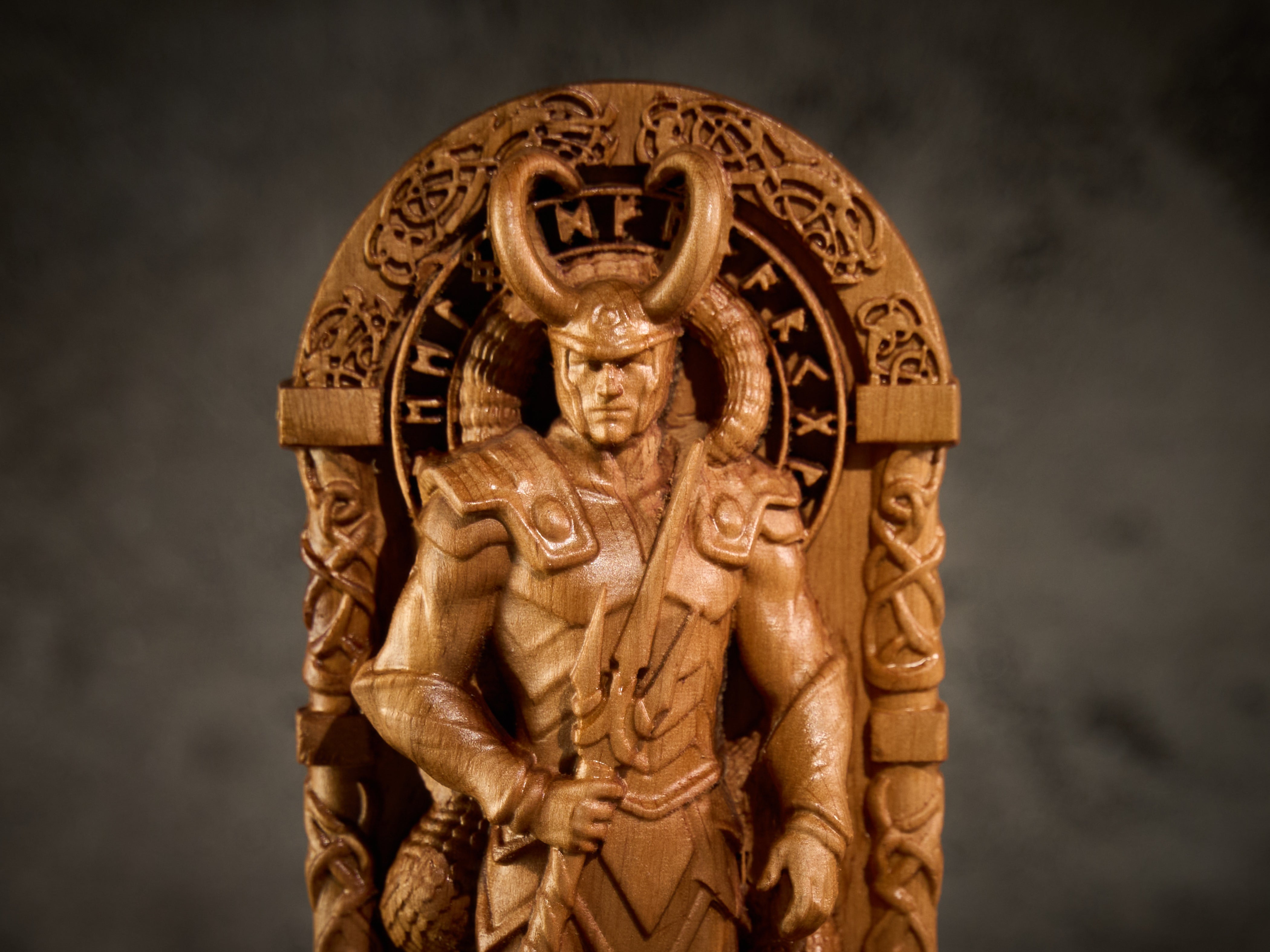 Loki god statue