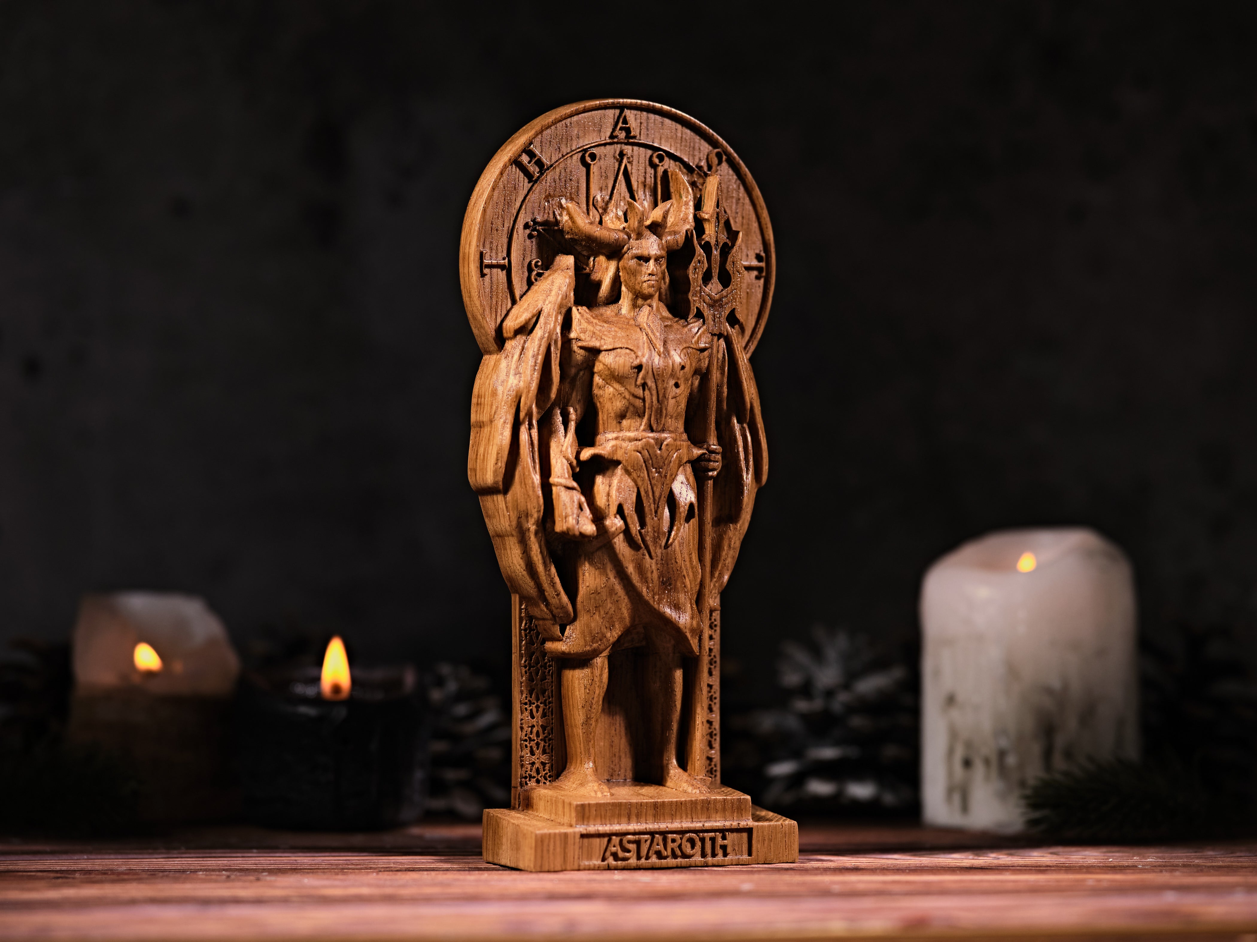 Oak Astaroth Goetia statue