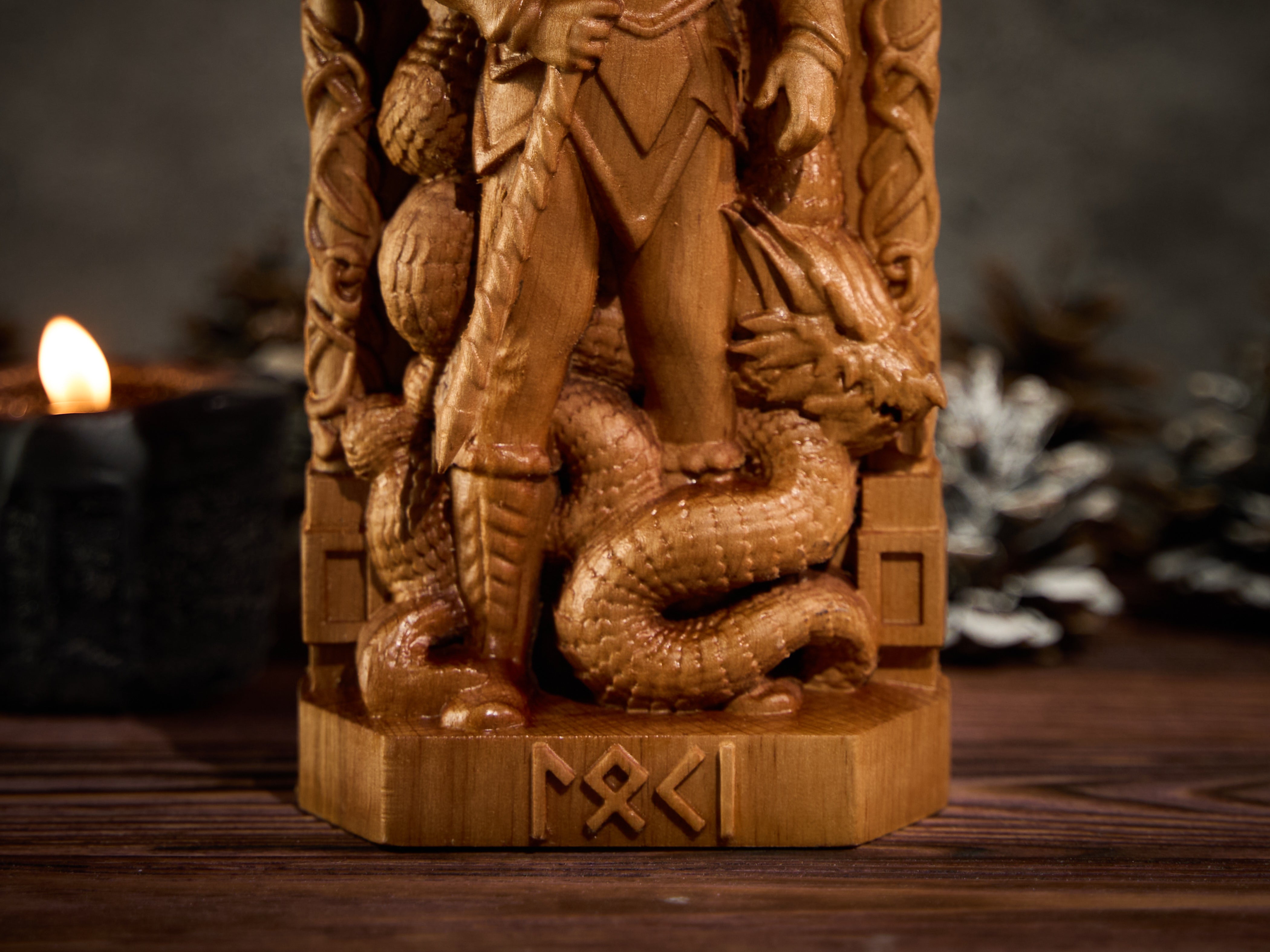 Loki god statue