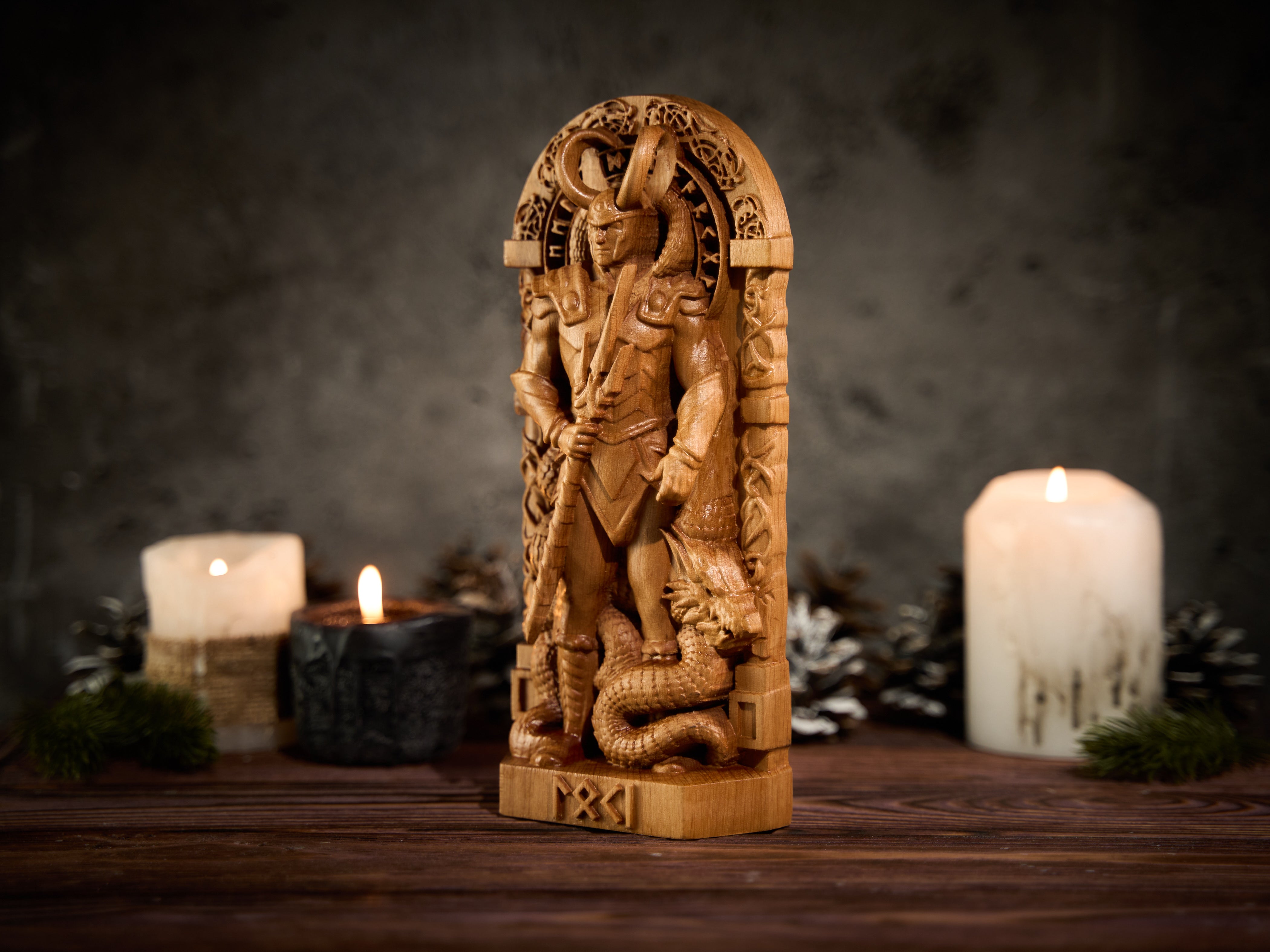 Loki god statue