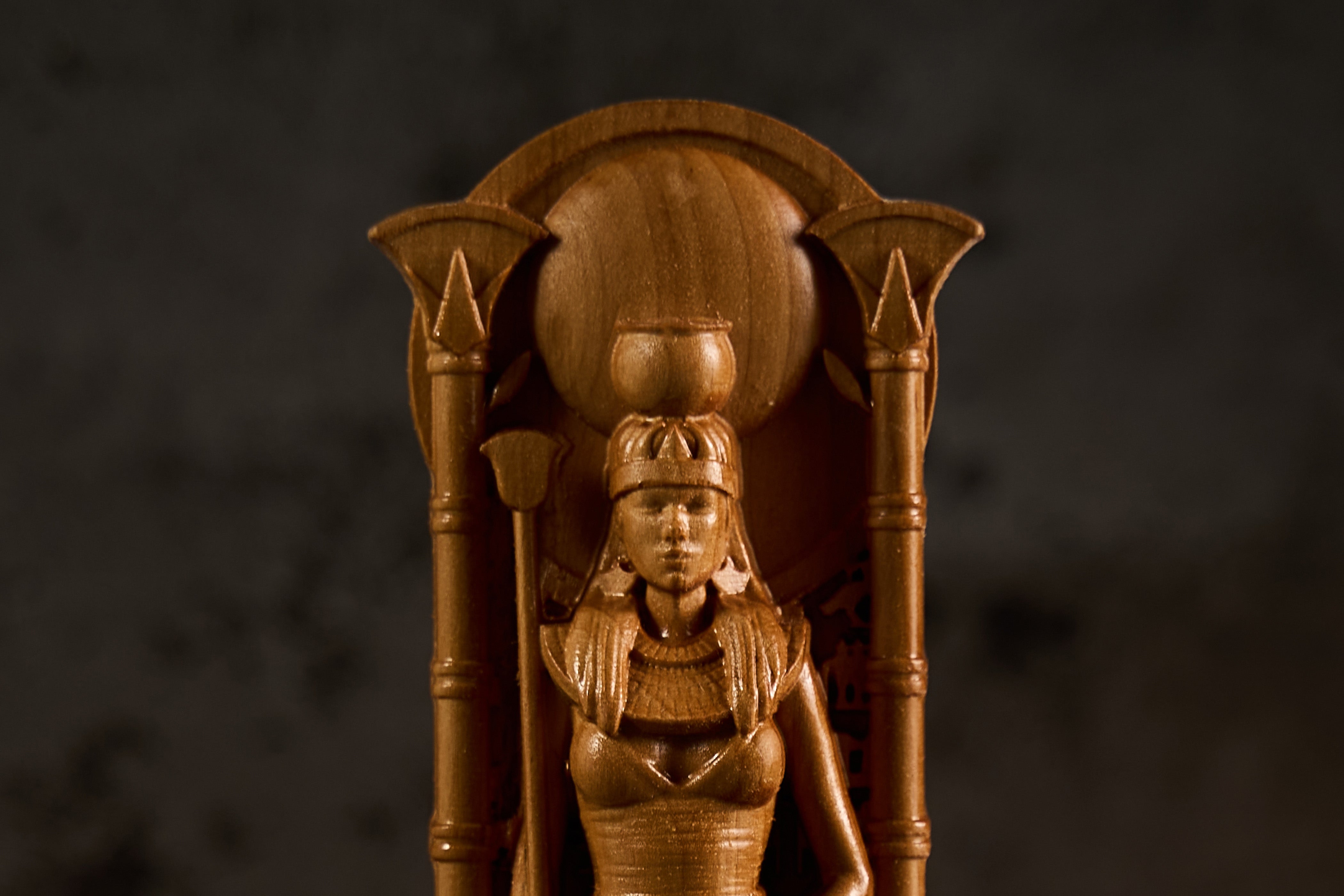 Oak Nut Egyptian statue