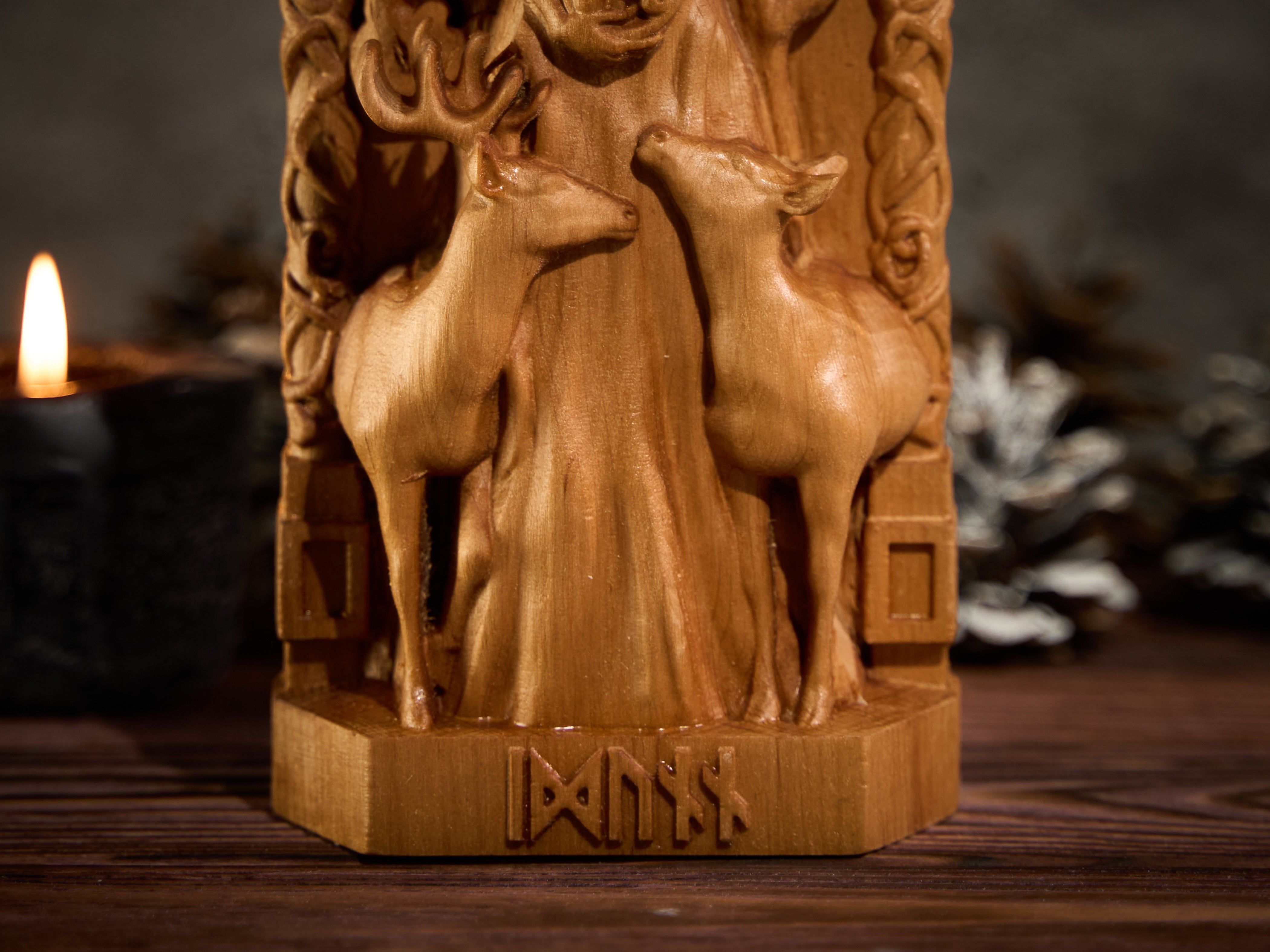 Oak Idunn Norse Statue