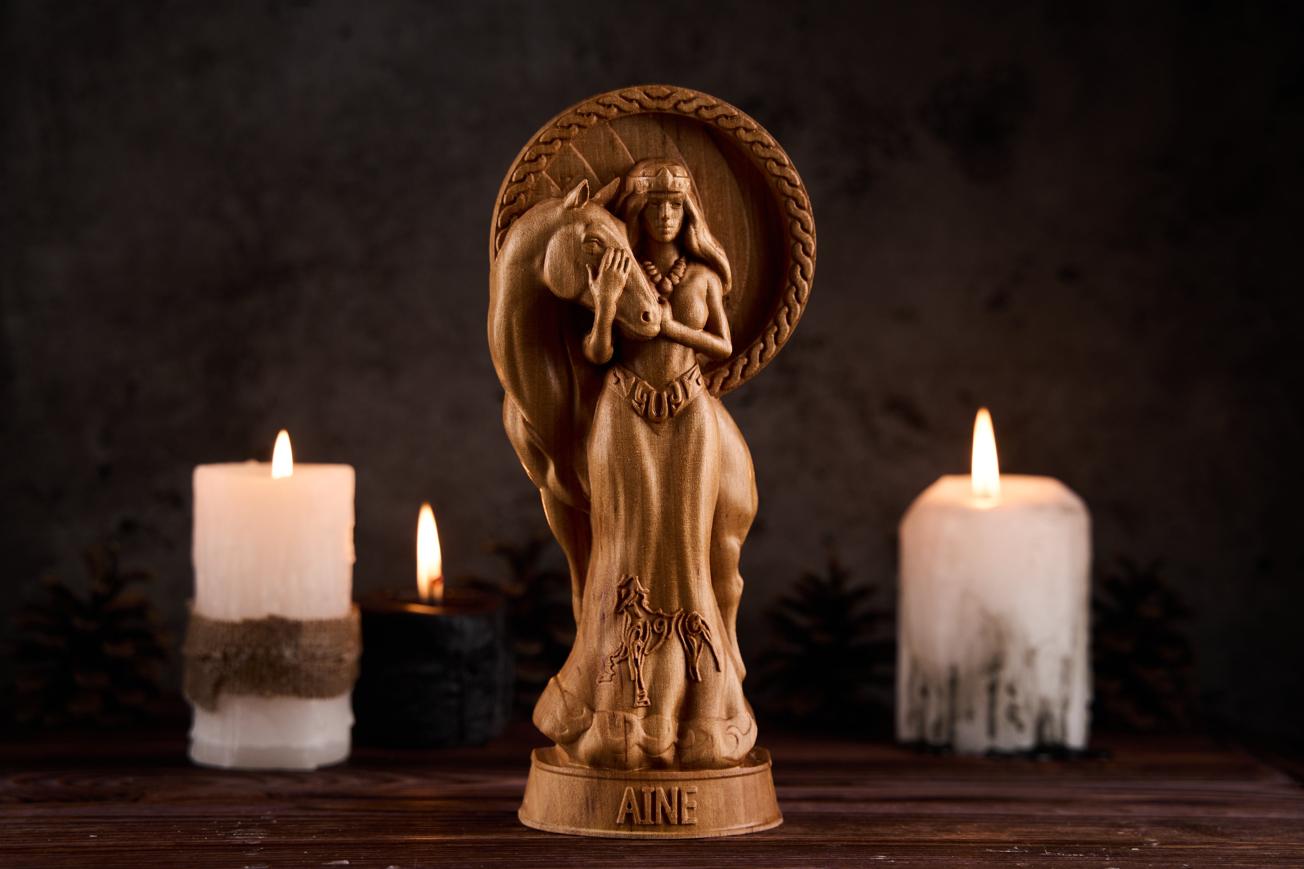 Oak Aine Celtic statue