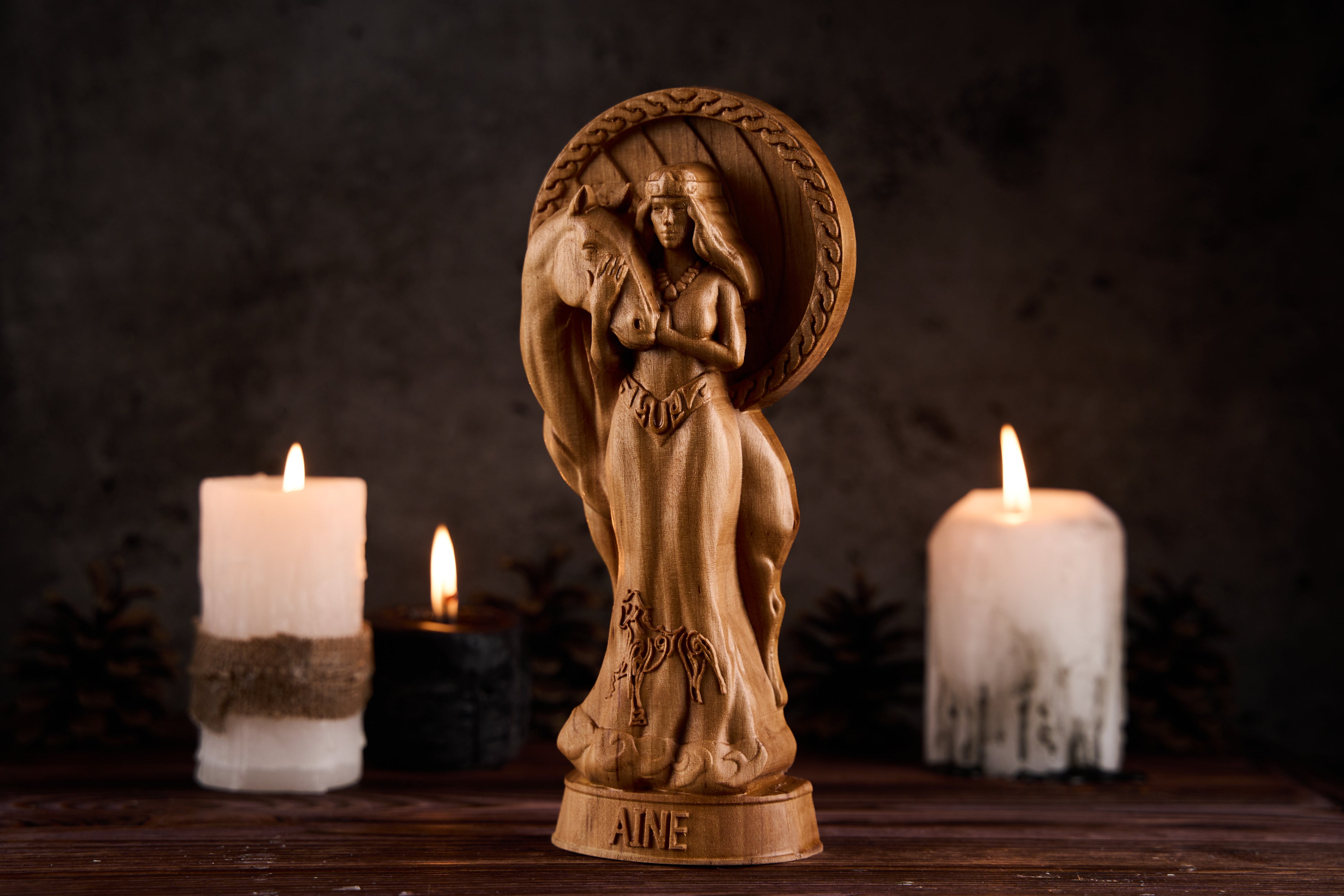 Oak Aine Celtic statue