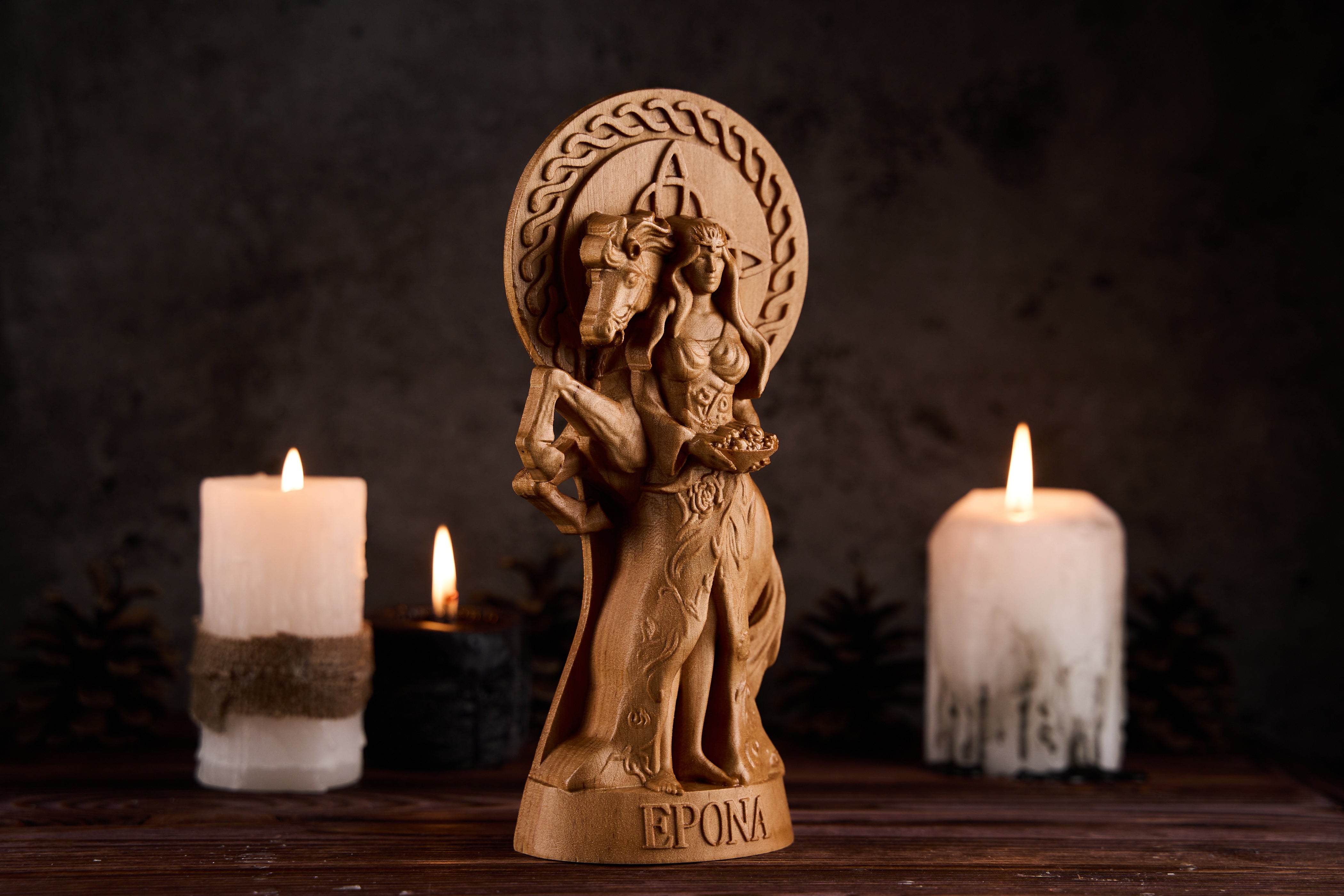 Oak Epona Celtic statue