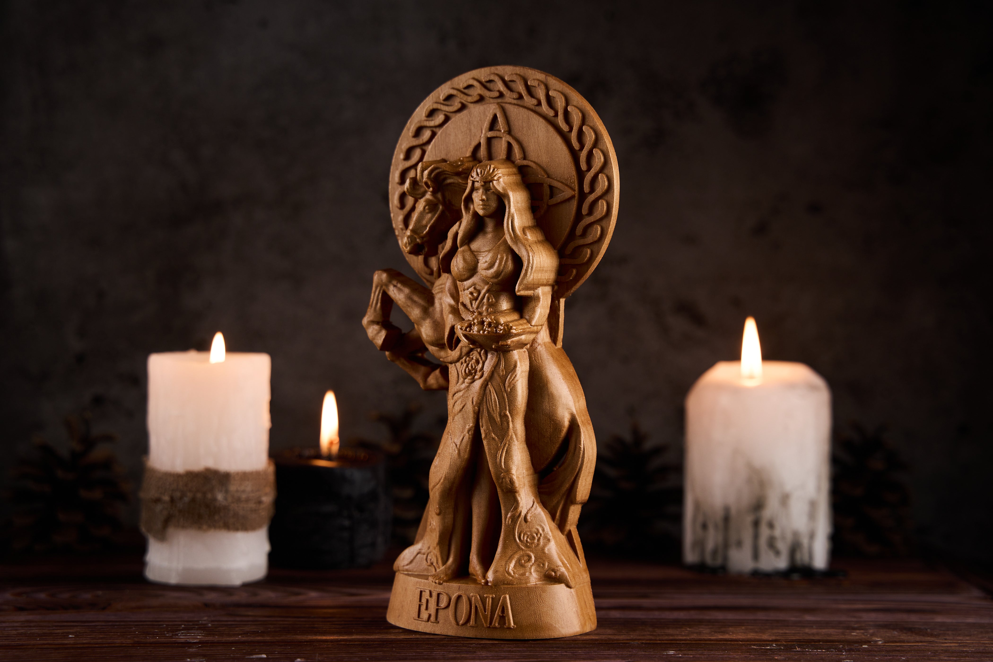 Oak Epona Celtic statue