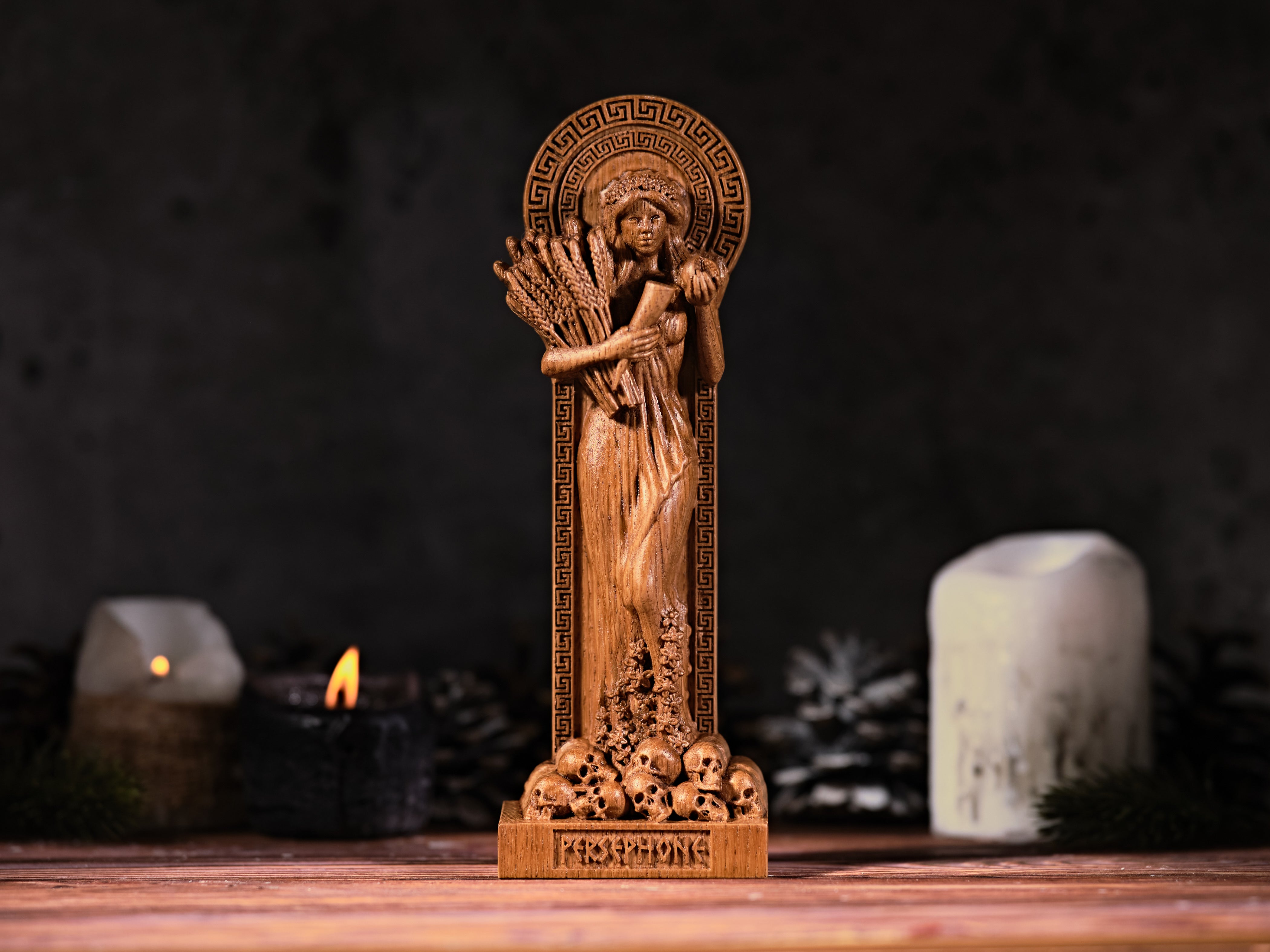 Oak Persephone Greek statue