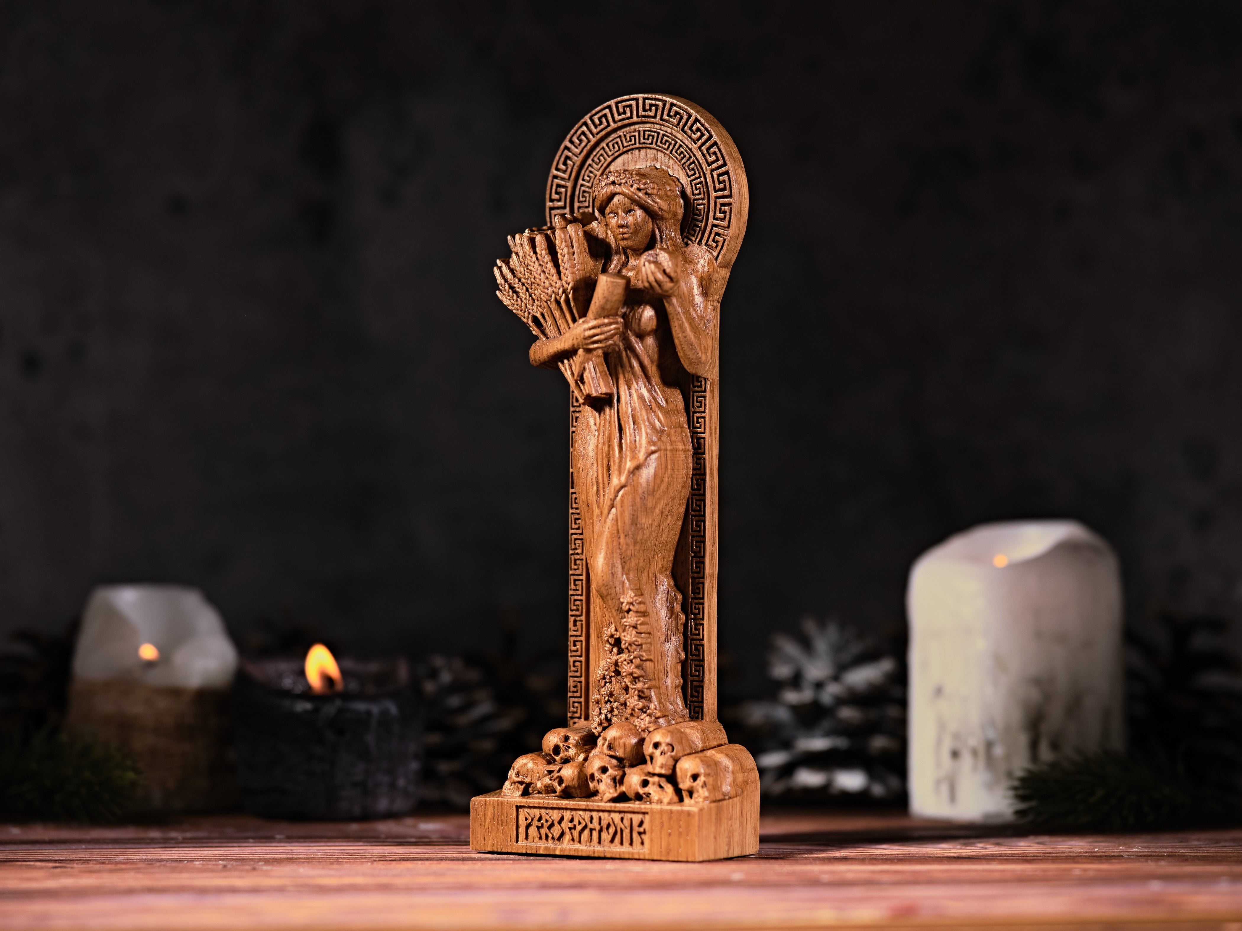 Oak Persephone Greek statue