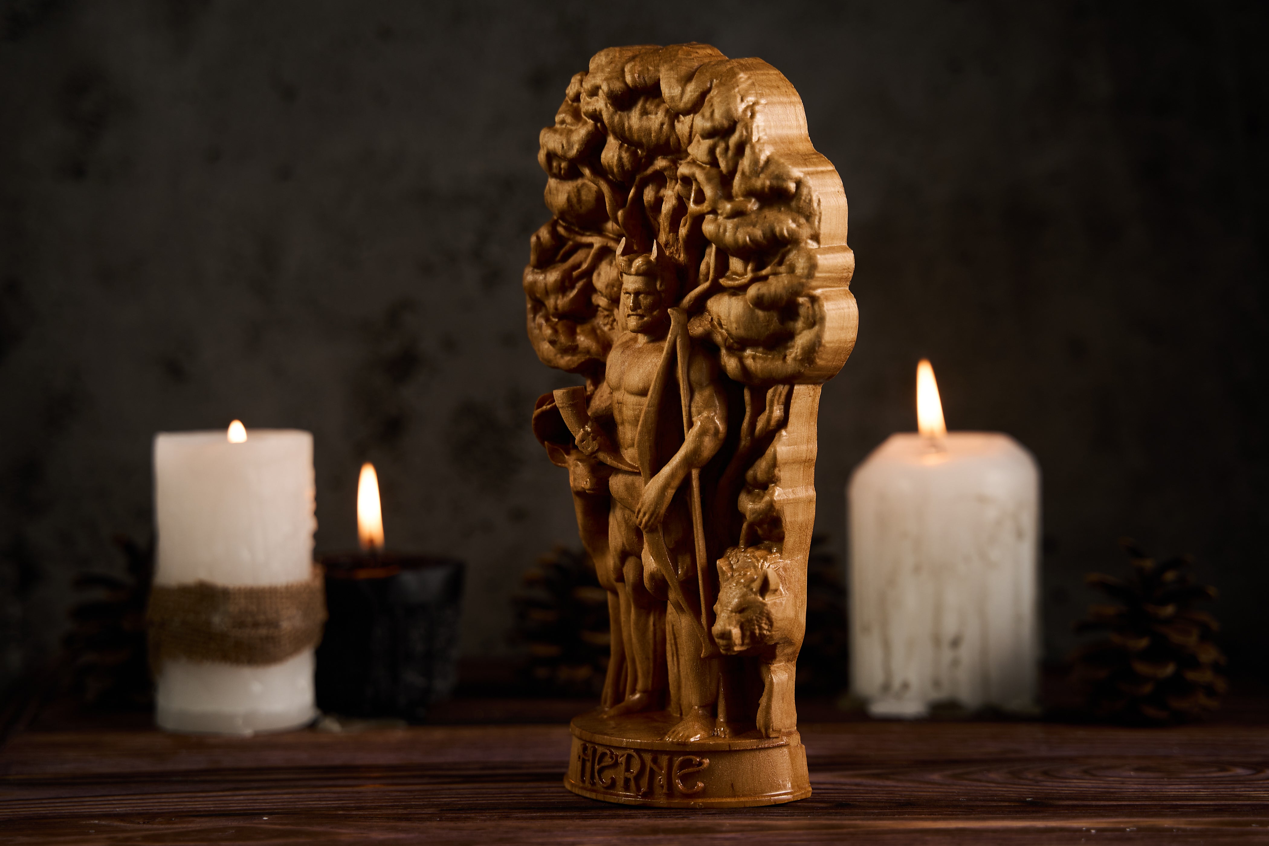 Oak Herne the Hunter Celtic statue