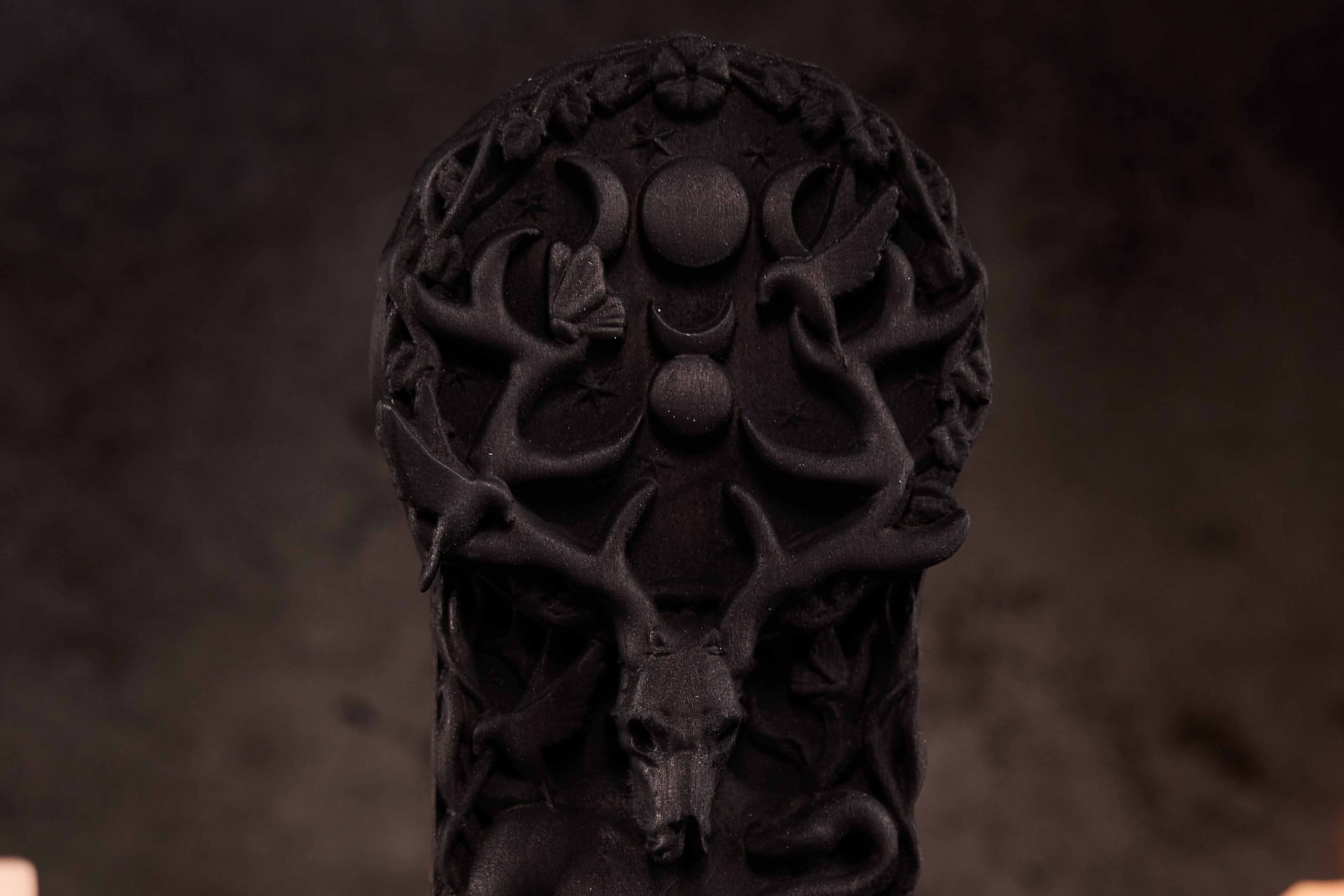 Oak Cernunnos Black Celtic statue