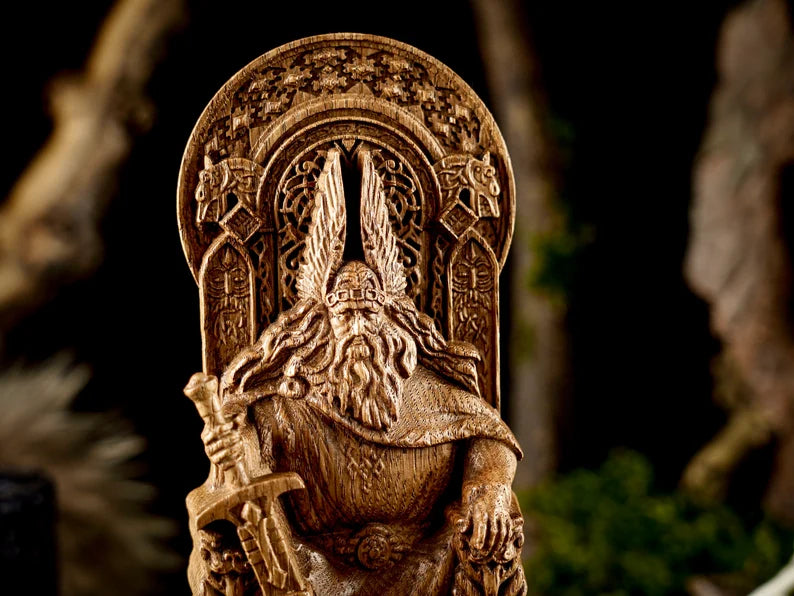 Rod god statue