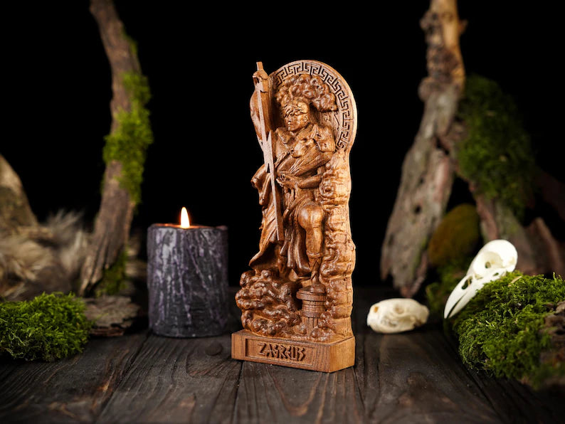 Zagreus god statue