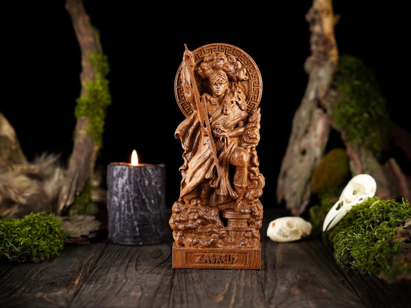 Zagreus god statue