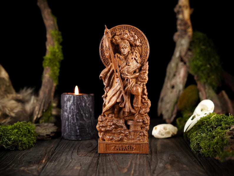 Zagreus god statue