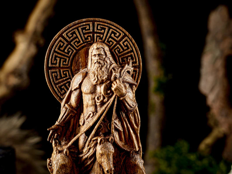 Helios god statue