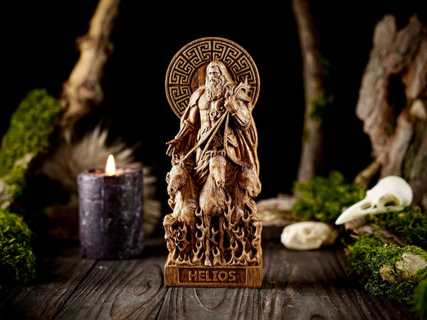 Helios god statue