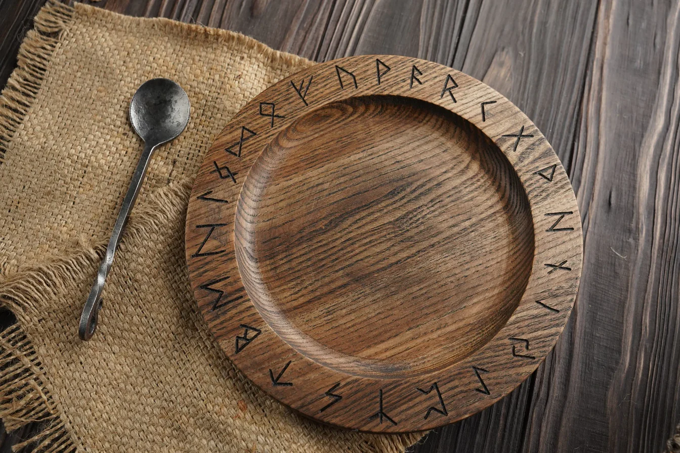 Viking Plate with runes