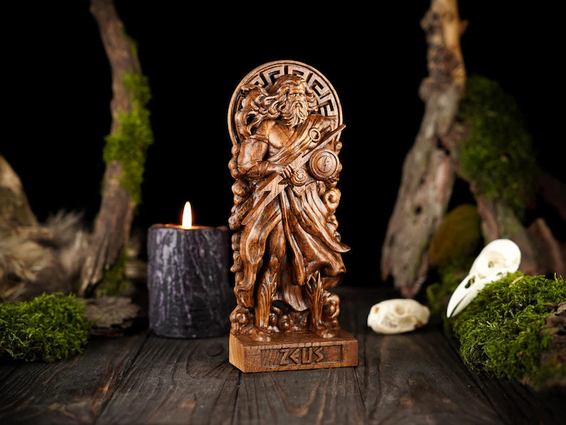Zeus god statue