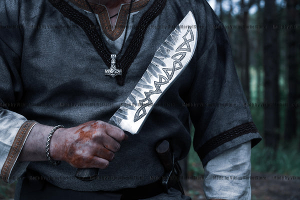 Large Engraved Machete - Valhallaworld