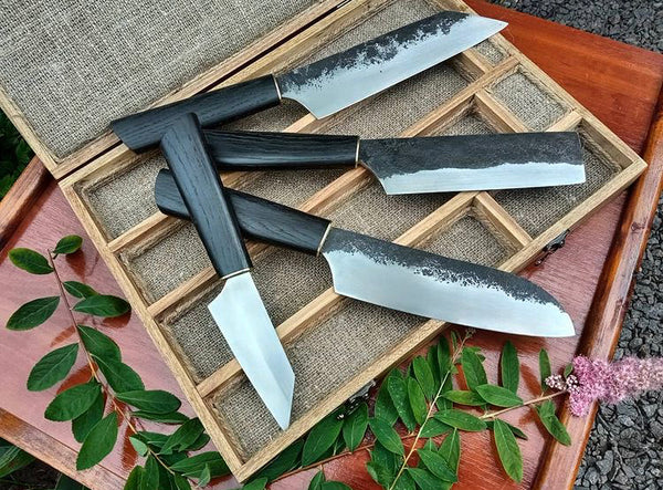 Kitchen Knives set with a box - Valhallaworld