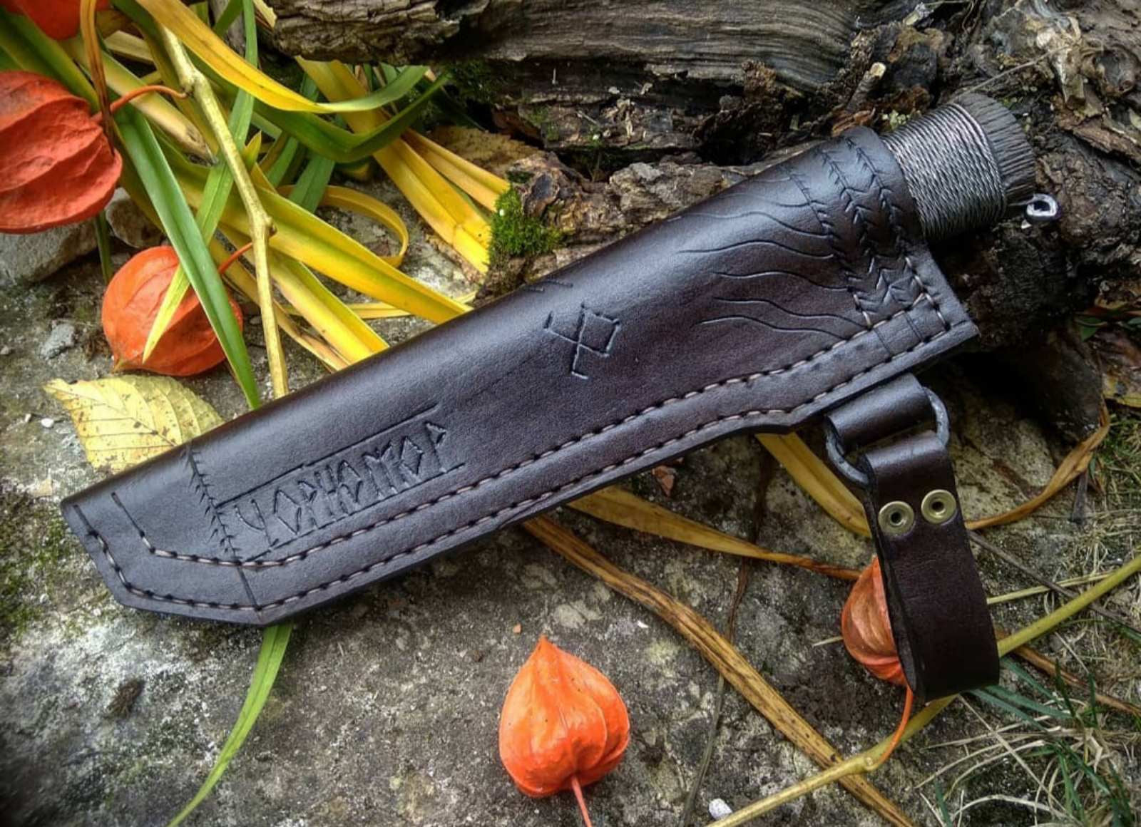 Handforged Damascus Knife - Valhallaworld