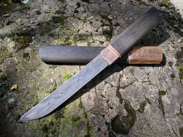 Long Damascus Knife - Valhallaworld