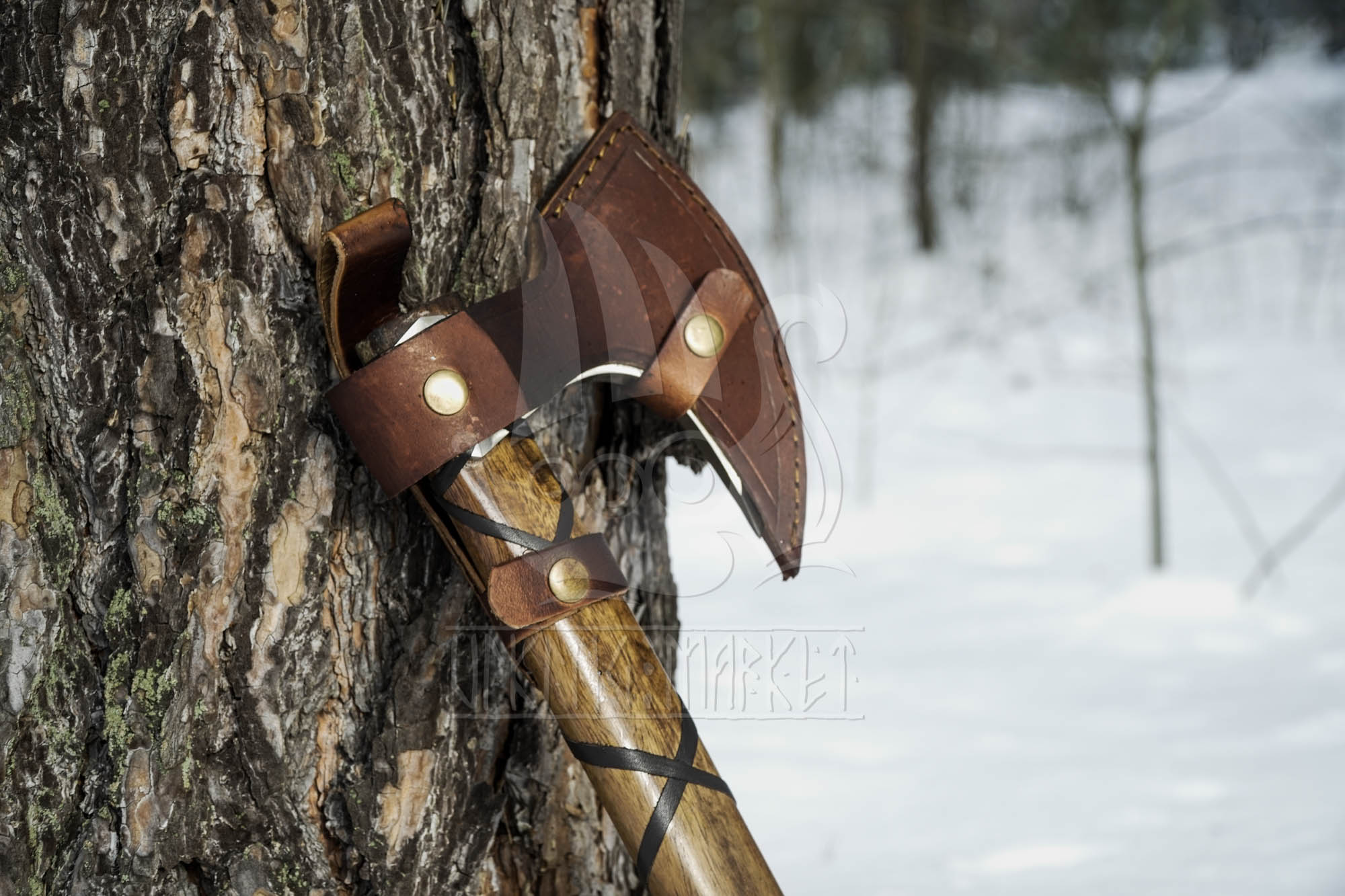 Leather axe sheath