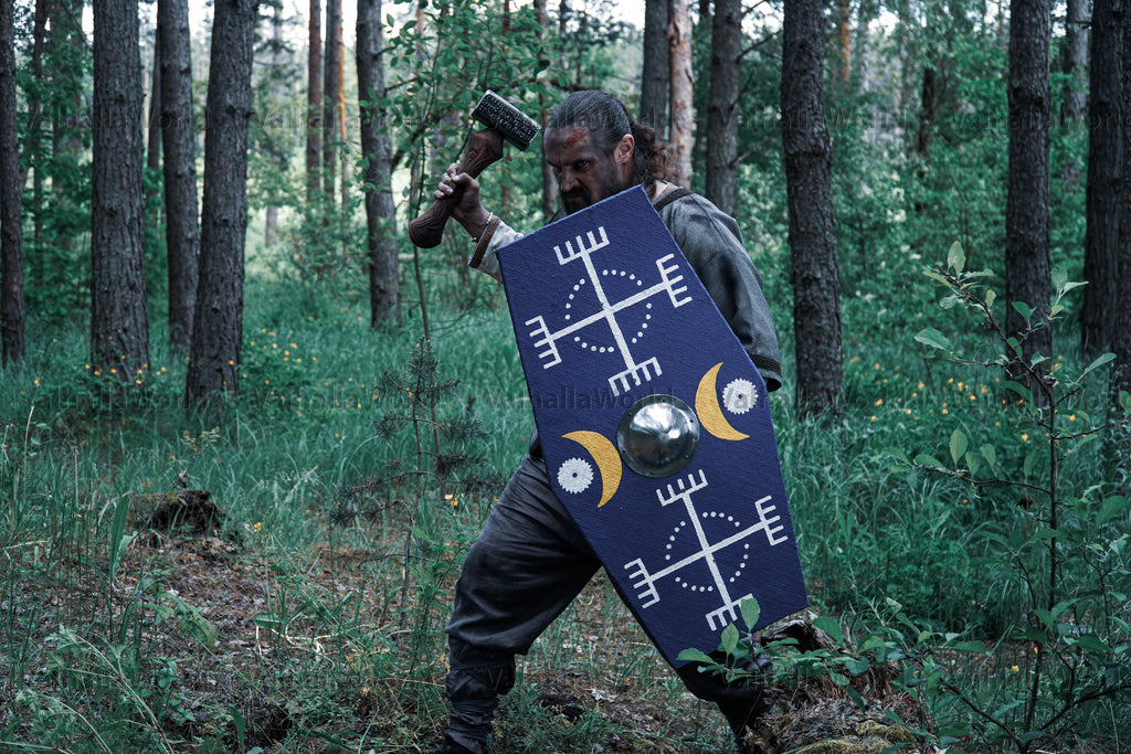 Battle ready germanic shield