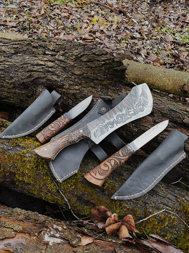 Engraved viking machete - Valhallaworld