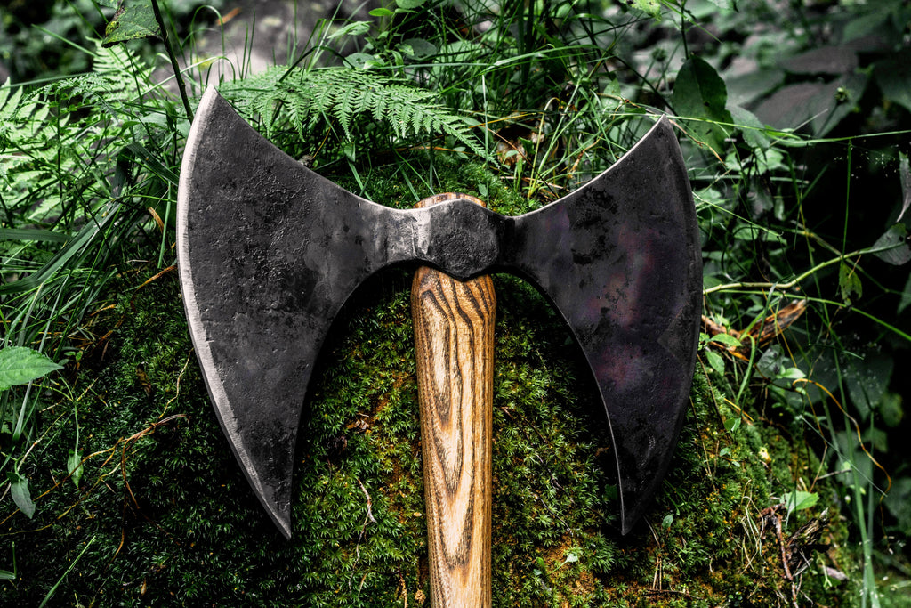 Hand forged berserker axe