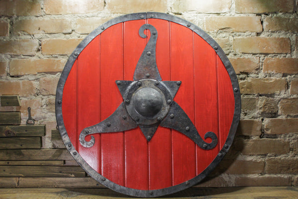 Carved viking shield