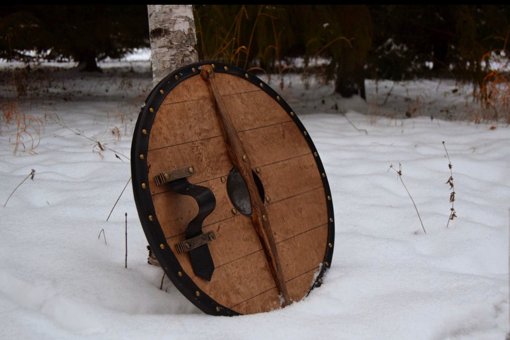 Wooden norse shield from Ukraine