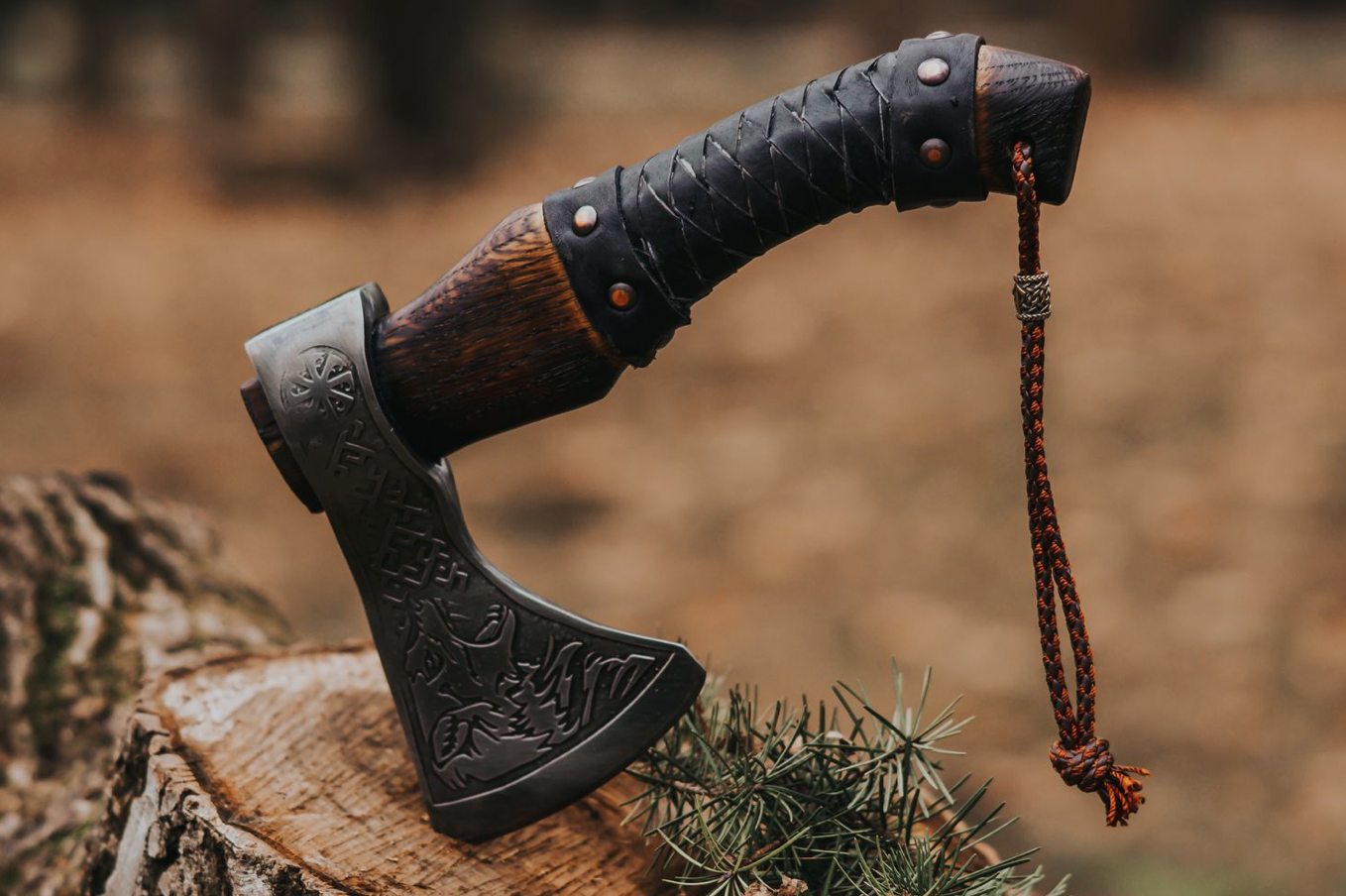fist engraved axe for sale