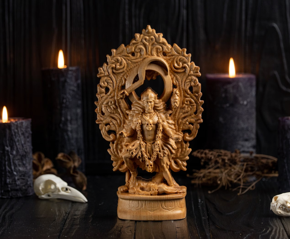 Carved Kali Statue