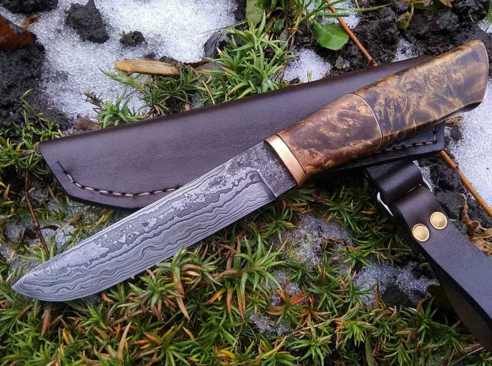 Handforged Damascus Knife - Valhallaworld