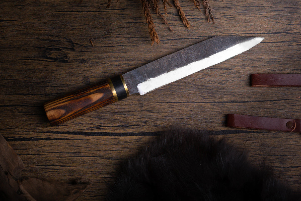 Engraved Seax viking knife, Forged seax knife, Authentic viking knife ...