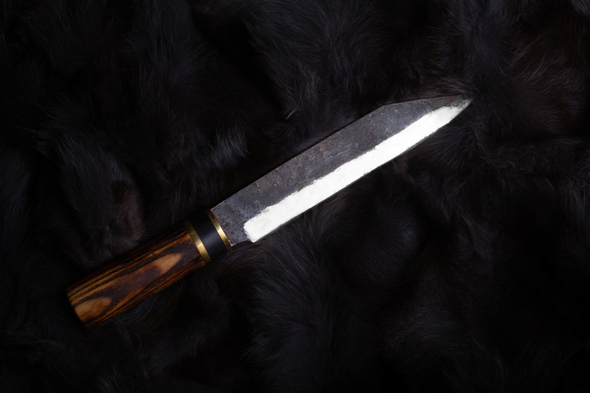 Engraved Seax viking knife, Forged seax knife, Authentic viking knife
