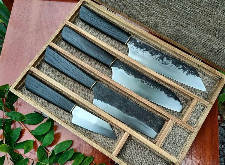 Kitchen Knives set with a box - Valhallaworld