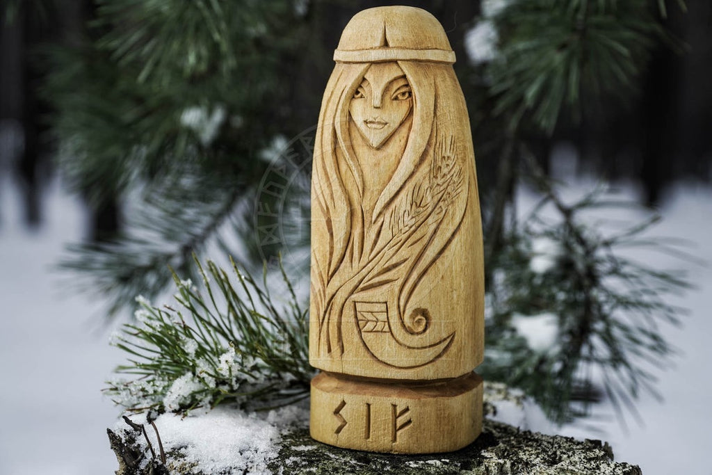 wooden sif statue