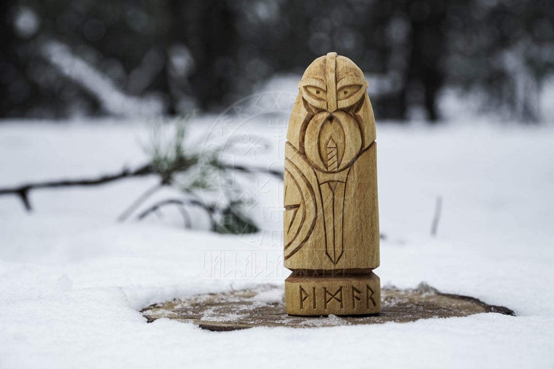 Vidar wooden figurine