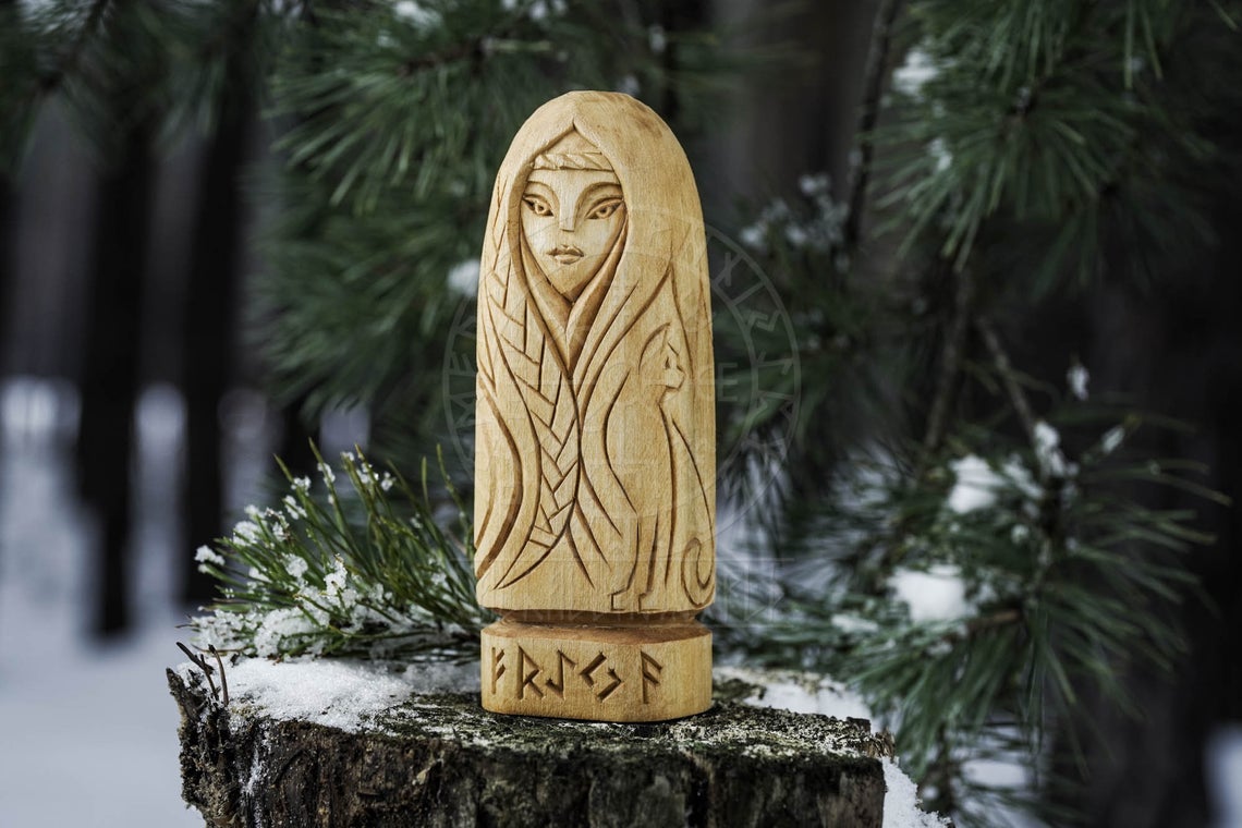 Freya goddess statue