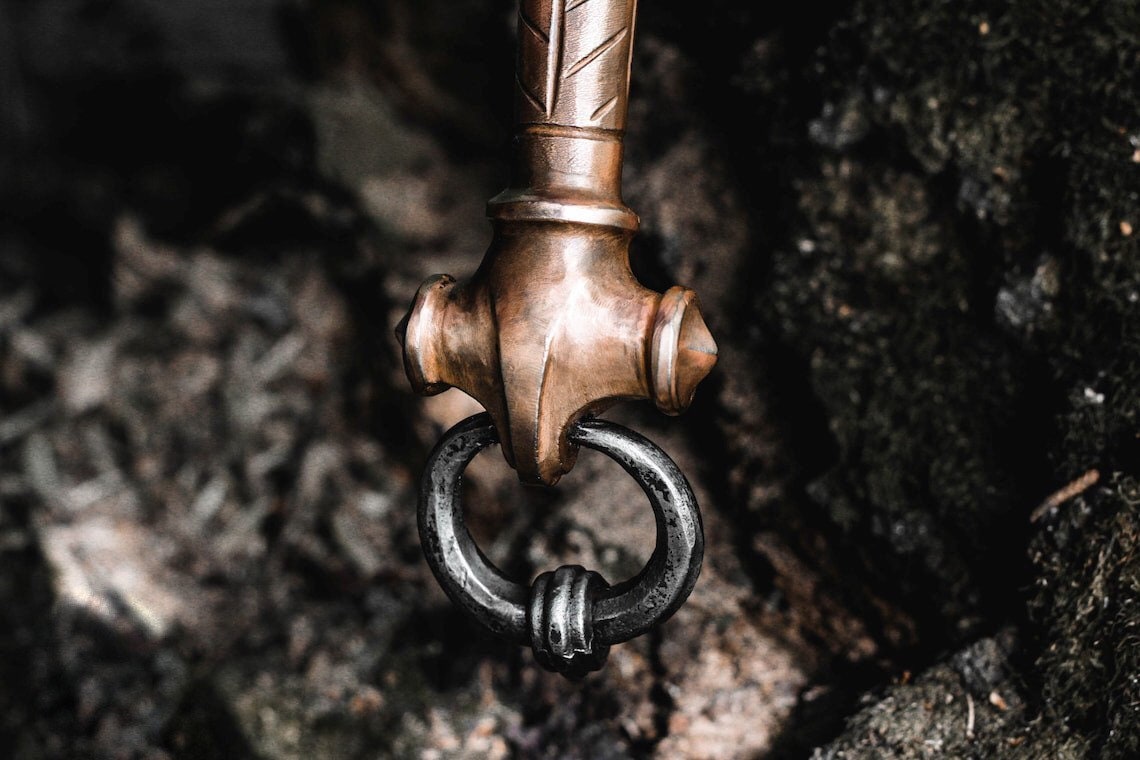 Forged fantasy hammer
