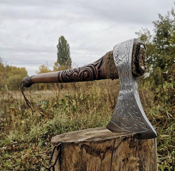 viking one handed axe