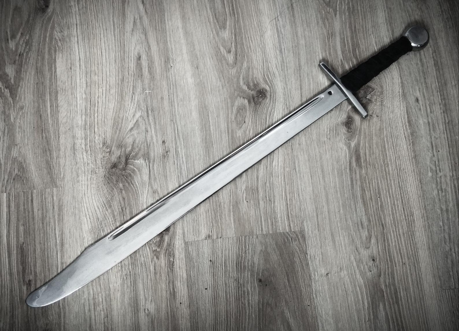 Hand forged falchion