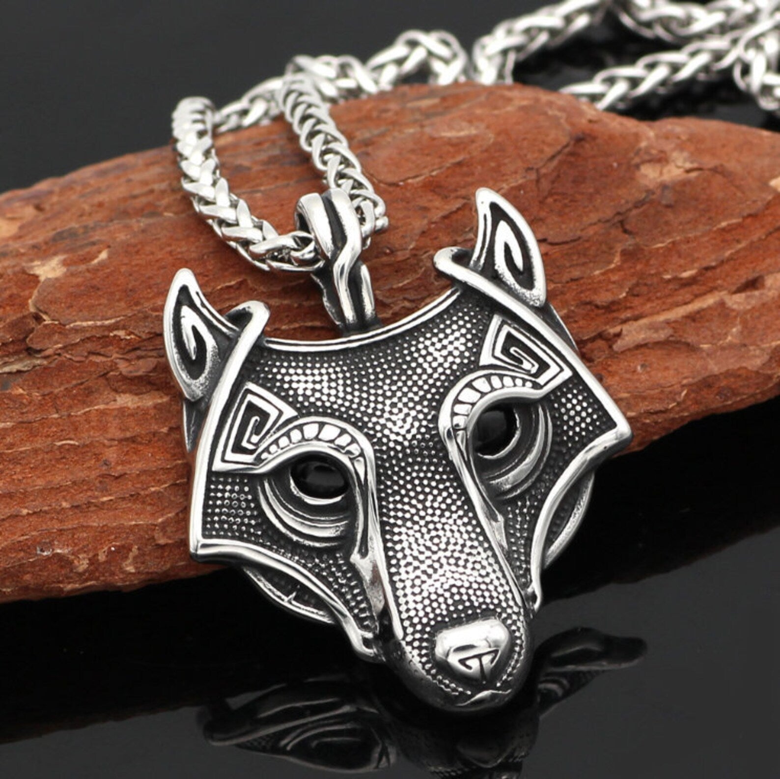 Viking wold necklace