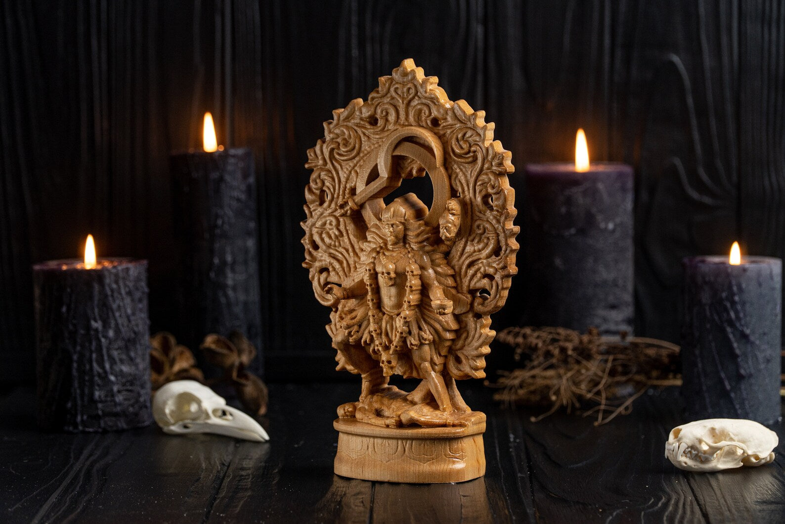 Carved Kali Statue